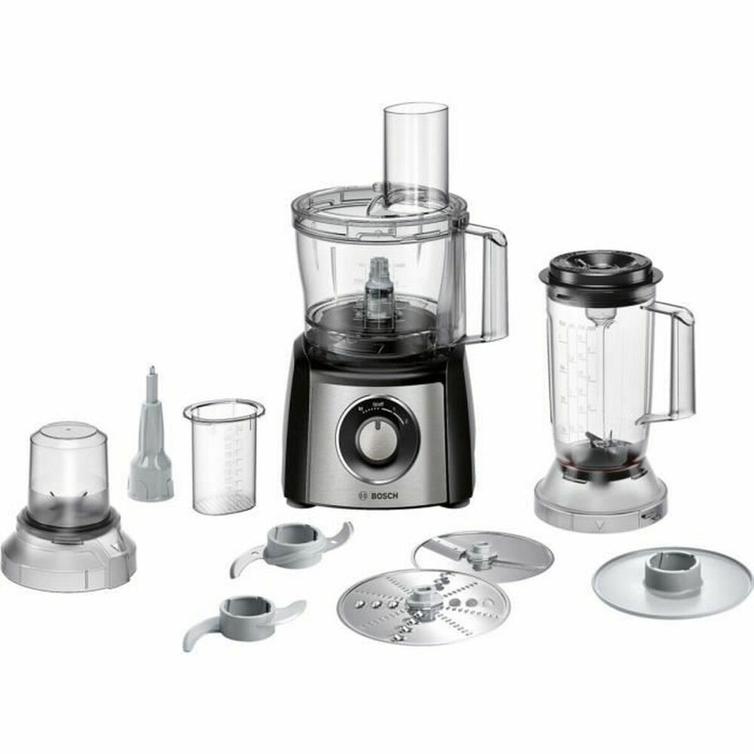 BOSCH Glasmixer MCM3501M - Kompakt och kraftfull, 800W, 1L, svart. Idealisk för smoothies och soppor