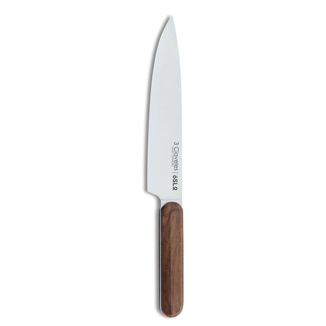 20 cm Rostfri Kockkniv - 3 Claveles Oslo - Perfekt för skärning, ergonomiskt handtag, rostfritt stål