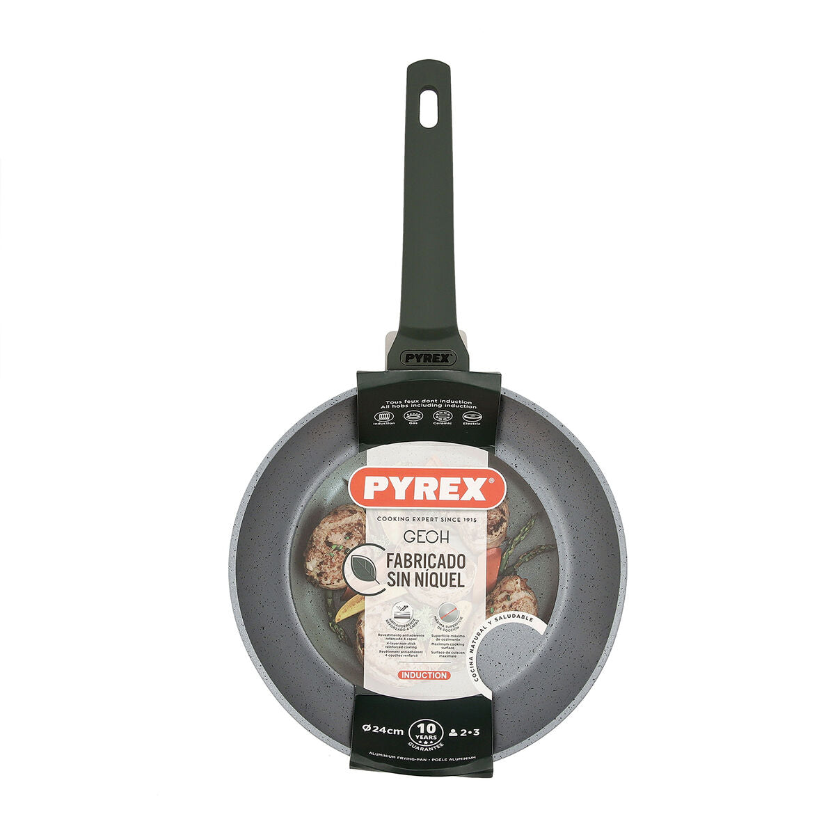 Pyrex Geoh 24 cm Non-stick Aluminiumstekpanna - Optimal matlagning med non-stick beläggning.