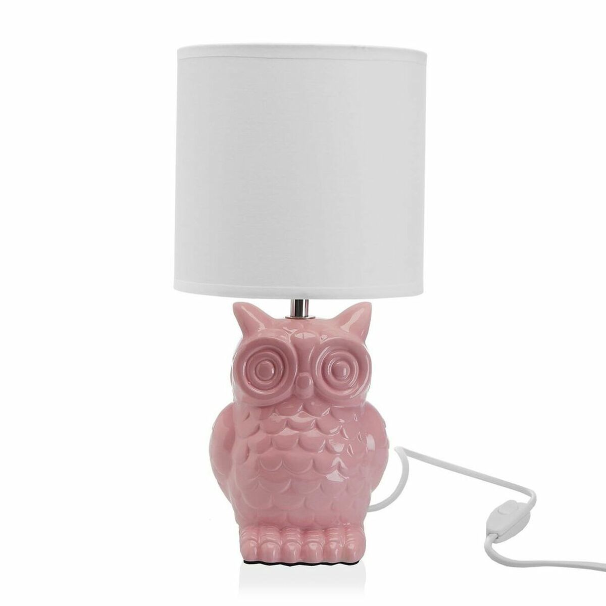 Keramisk bordslampa med ugglemotiv (32,5 cm) - stilfullt och unikt ljus till ditt hem.