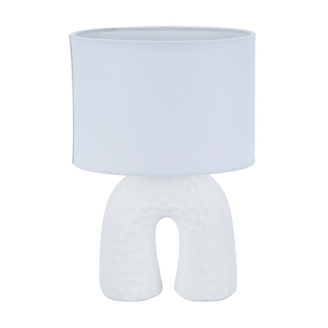 Elegant vit keramisk bordslampa 18x28 cm - Versa Home SA