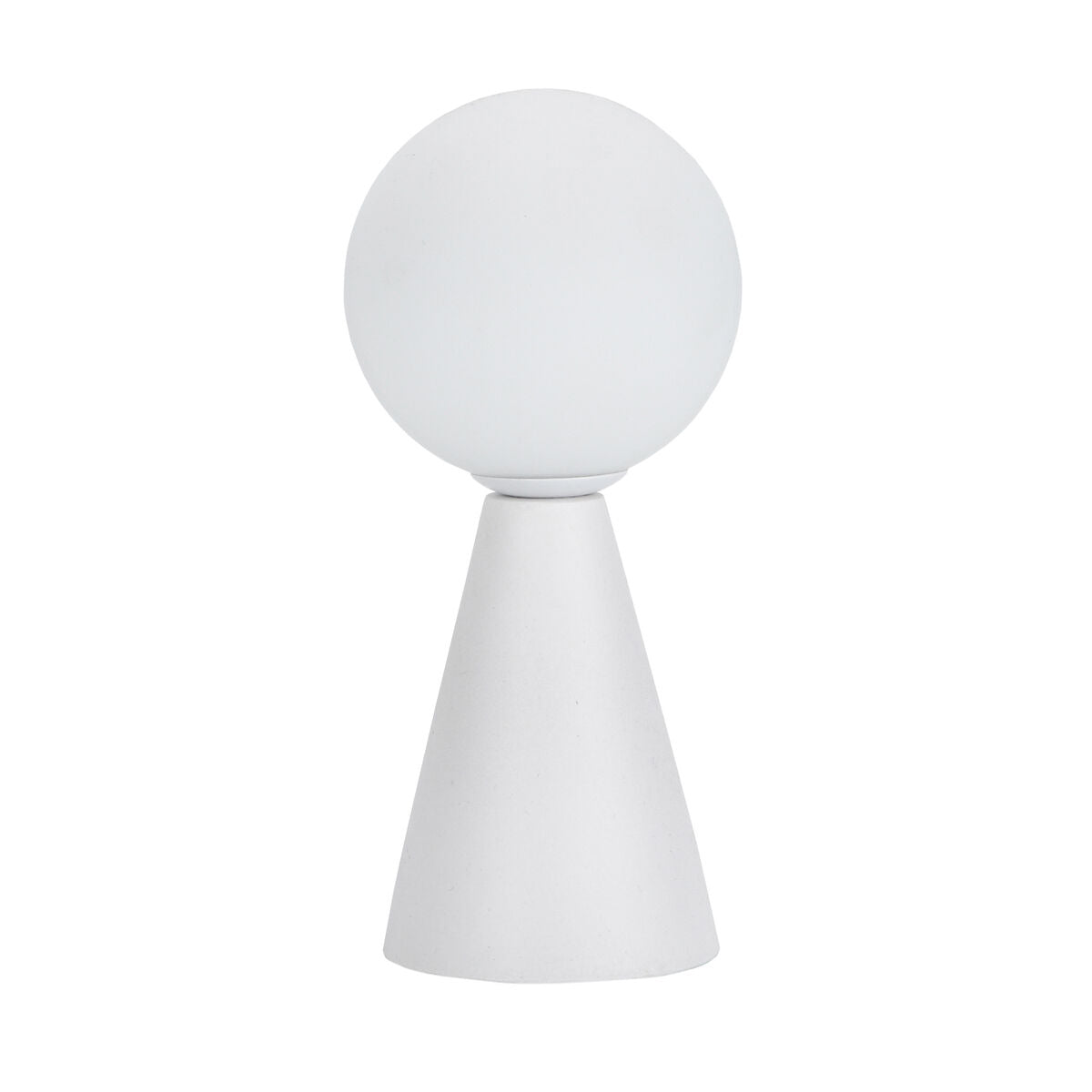 Vit keramik bordslampa med modern design, 40W, 10x22,5cm - köp online hos Versa Home.