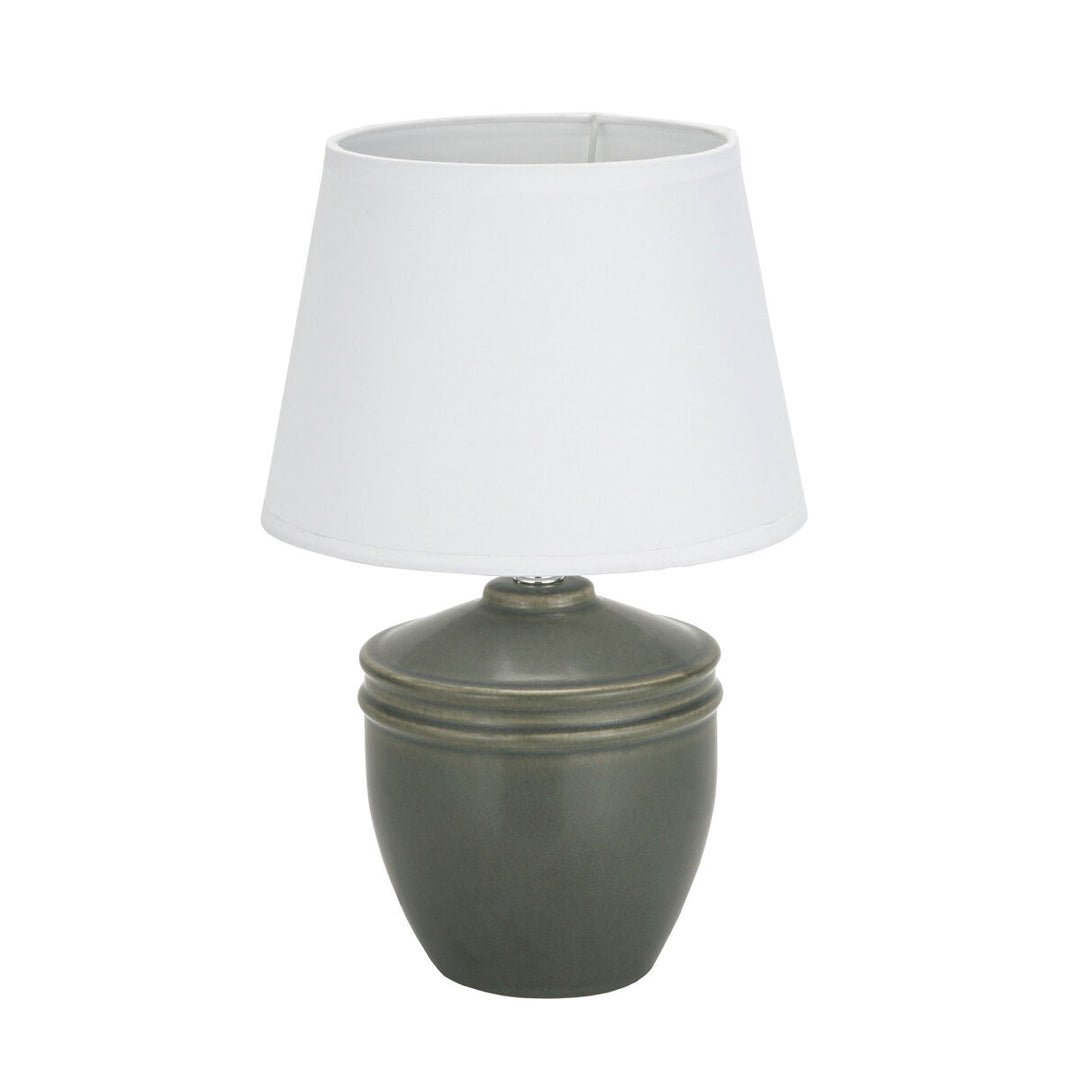 Elegant bordslampa i bomull och keramik - Versa Aurelia, 40 W, 20 x 31,5 cm