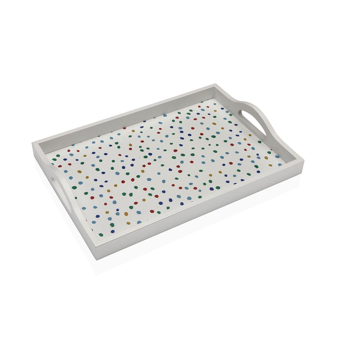 MDF Bricka Versa Dotty - Storlek 24x34 cm, modern och elegant design i högkvalitativt trä. Idealisk 