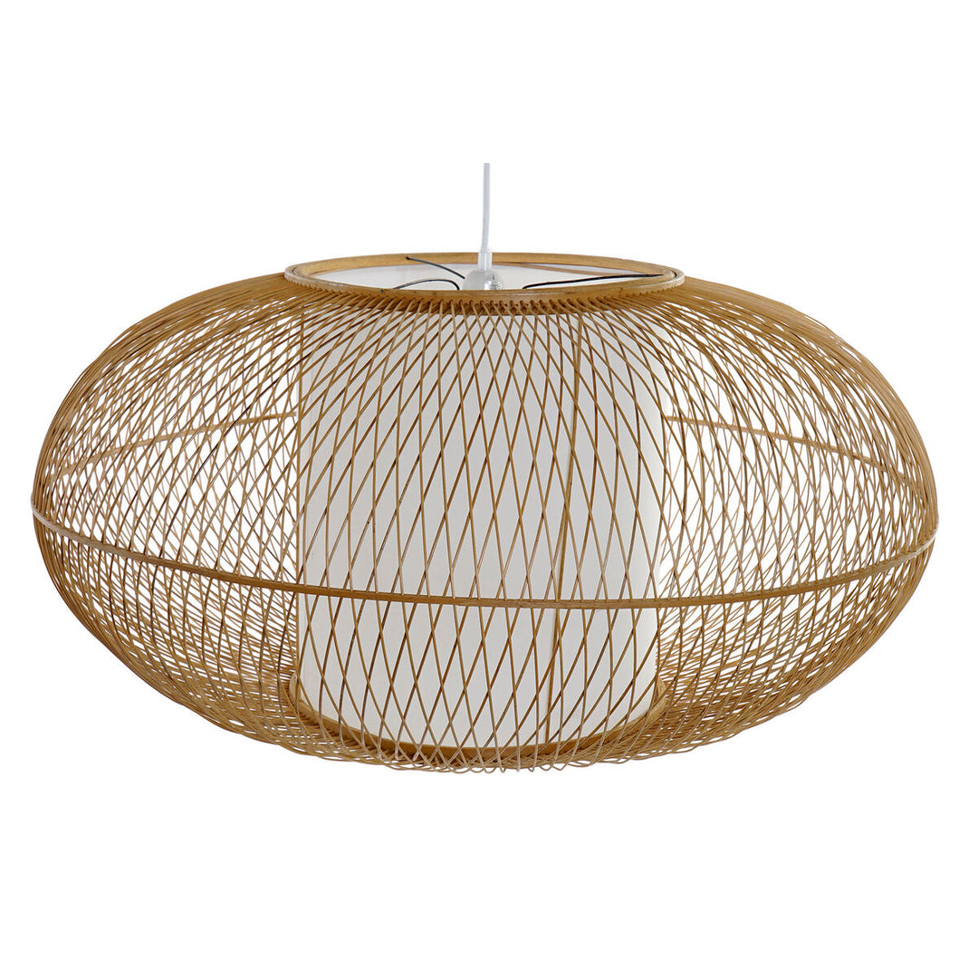 Vit bambu taklampa, elegant design, 40 W, 83 x 83 x 40 cm, DKD Home Decor