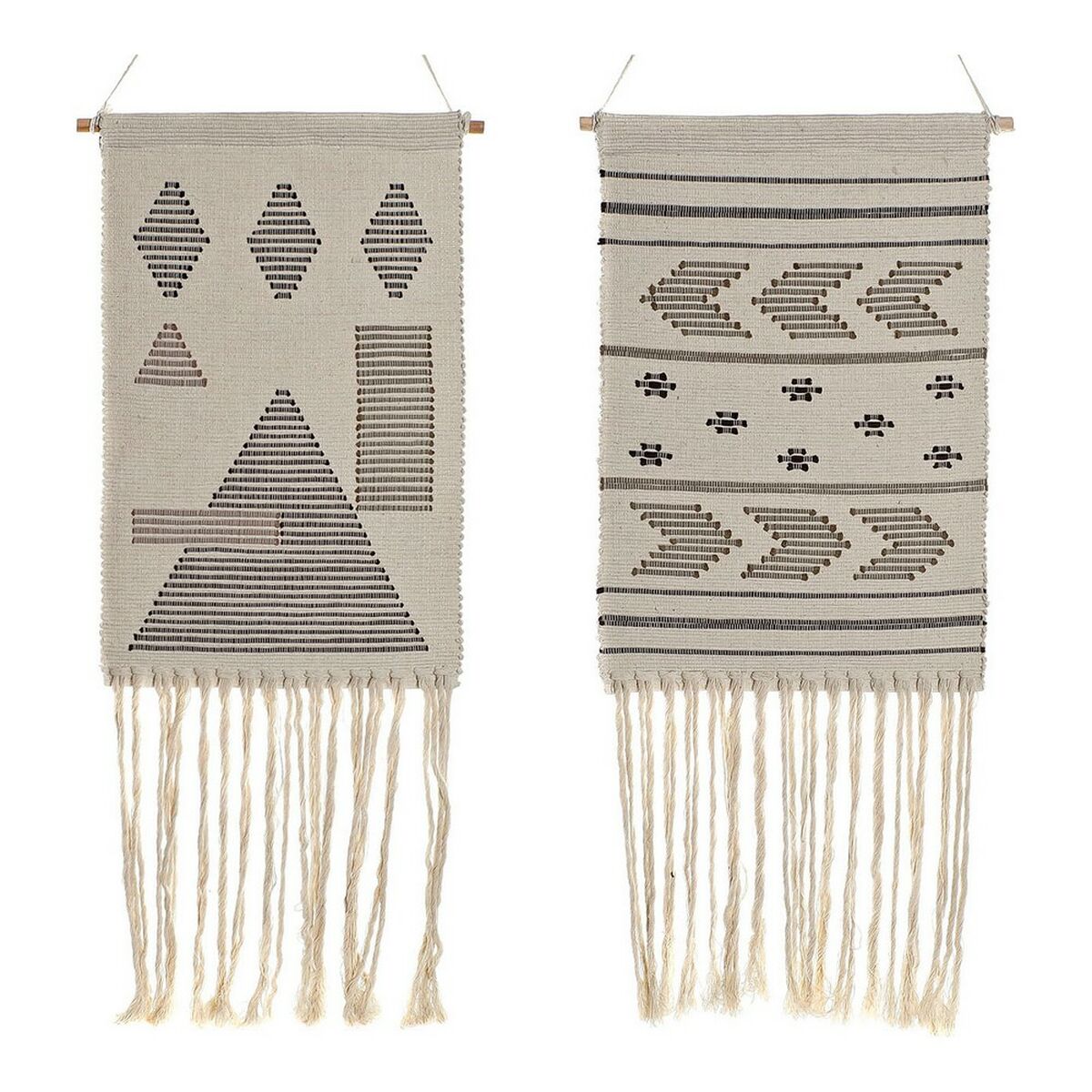 Etniskt inspirerad hängdekoration - Geometrisk Boho design (2-pack)