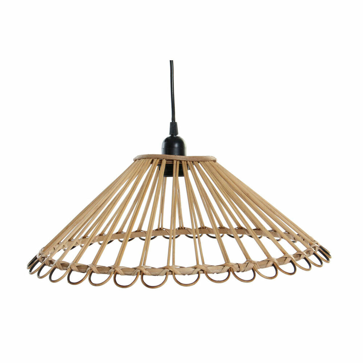 Modern Rattan Taklampa - Stilfull belysning, 45 cm bred, Bali-inspirerad design.