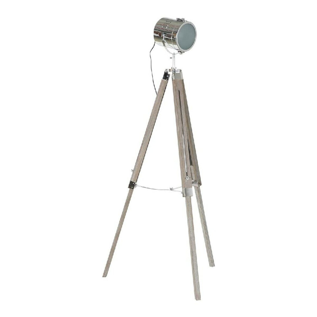 Modern Tripod Golvlampa i metall och trä för unik touch i ditt hem.