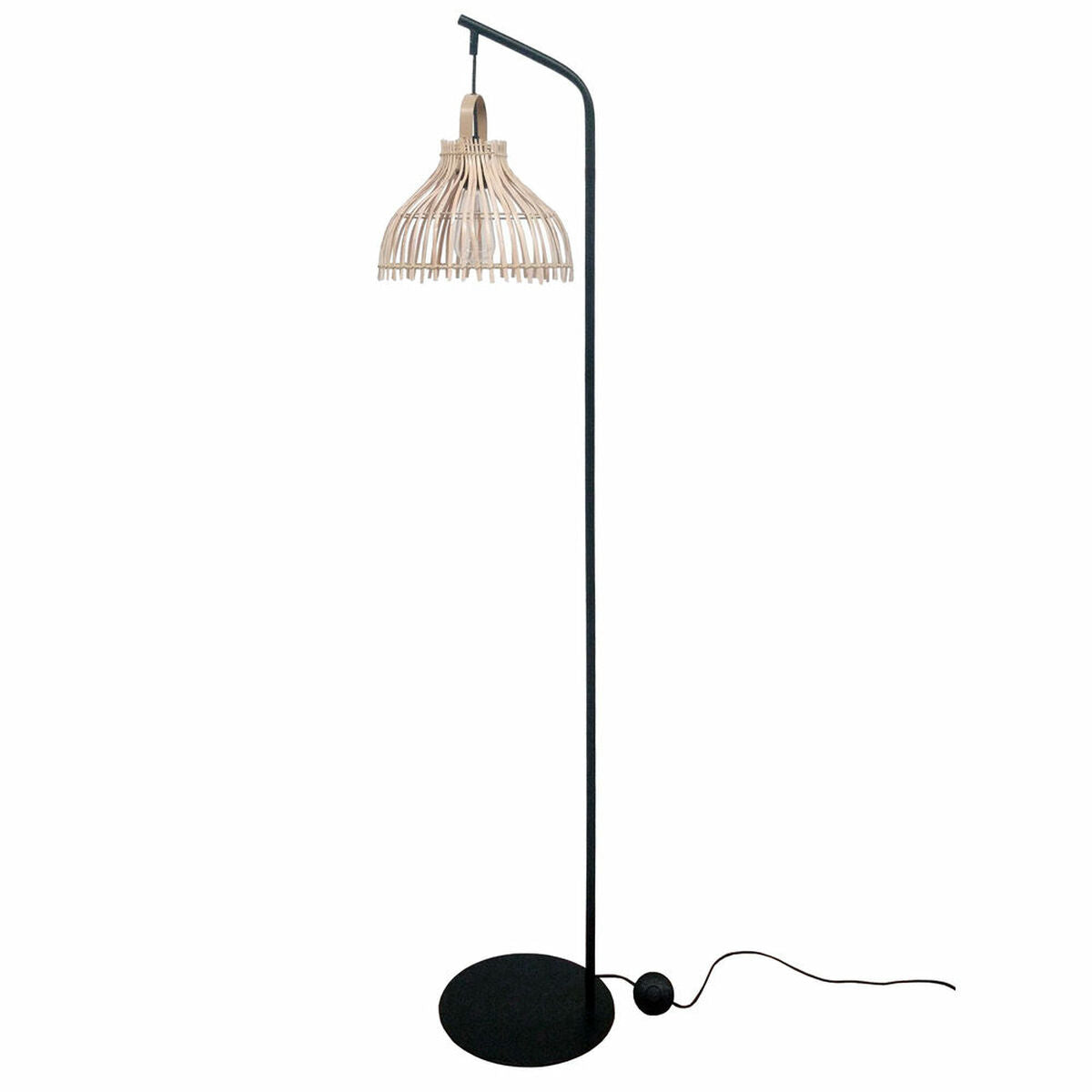 Rattan & Metall Golvlampa - Elegant design för modern atmosfär (40 x 40 x 160 cm)