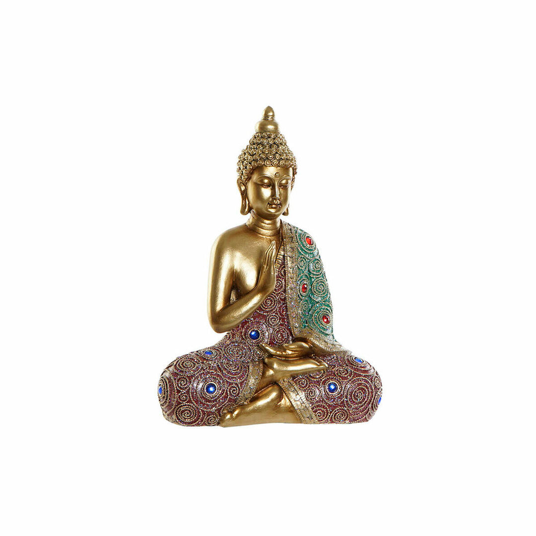 Gyllene Buddha Harts - Exklusiv prydnadsfigur i orientalisk stil från DKD Home Decor.