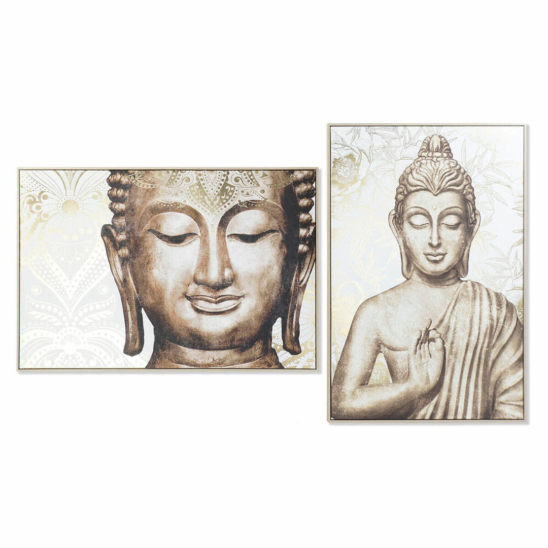 Orientalisk Buddha-tavla, 2-pack, 83x122,5 cm - fridfull dekoration för ditt hem.