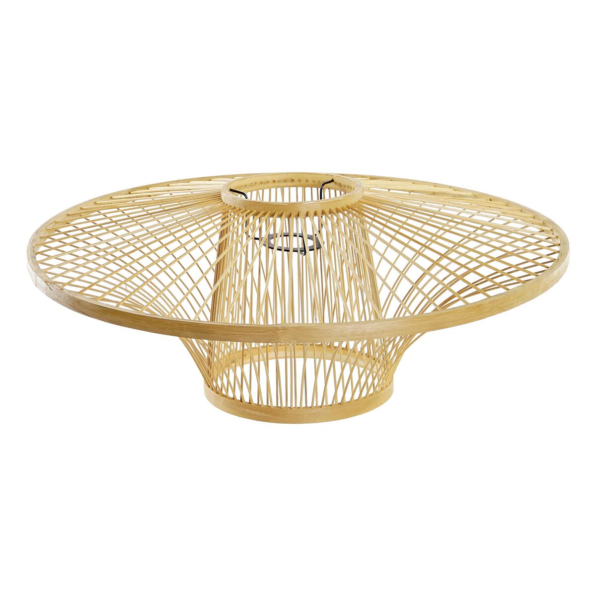 Modern Bambu Lampskärm (50 x 50 x 20 cm) - Naturlig design för hemmets mysiga atmosfär.