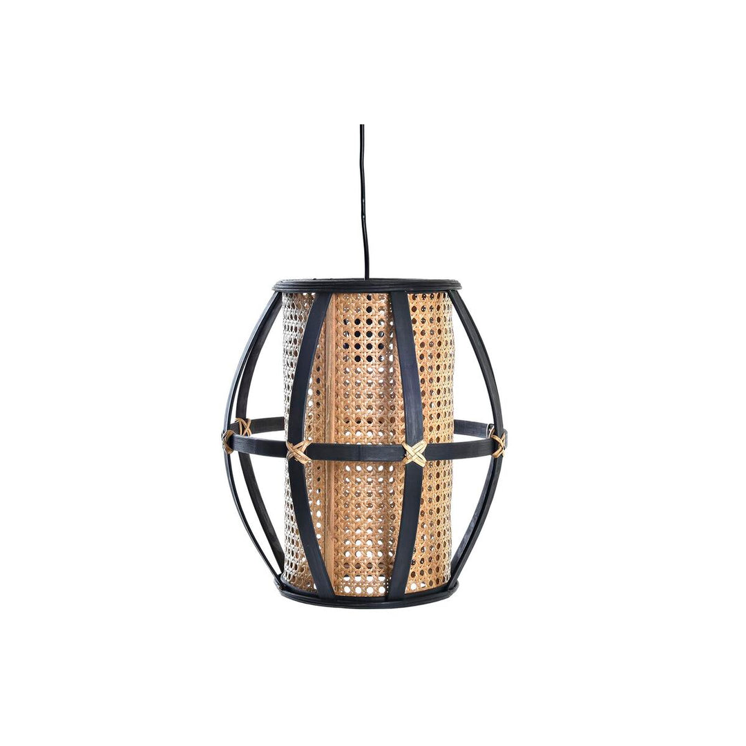 Dimbar LED Taklampa i Svart/Brun, 50 W, 220 V - Naturlig kolonial design från DKD Home Decor