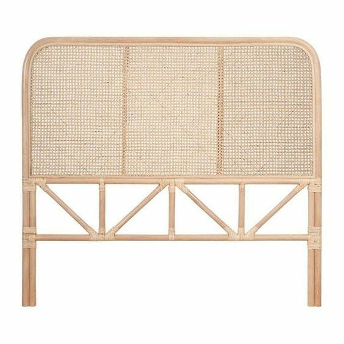 Rattan sänggavel i naturfärgad design, 178x128 cm - Bali-inspirerad och handgjord från DKD Home Deco