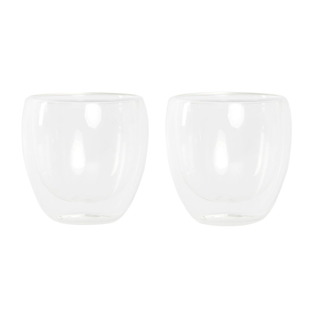 Kaffeglas Borosilikat, 250ml, tåligt och transparent, 2-pack