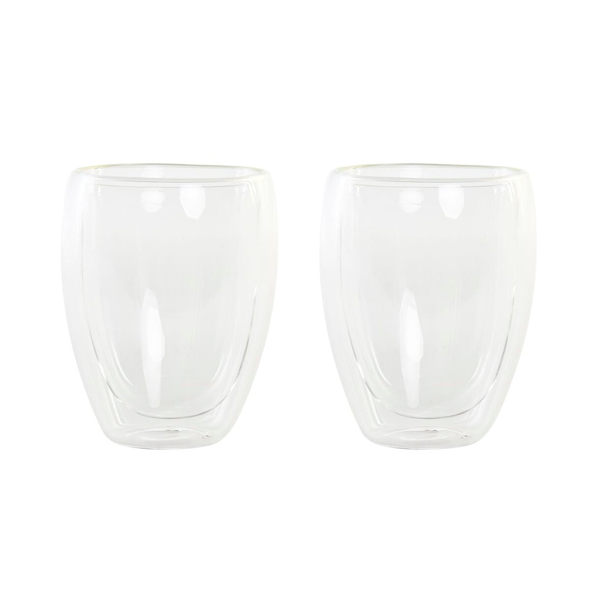 Kaffeglas i Borosilikatglas, 380 ml, 2-pack - tål maskindisk och mikrovågsugn.