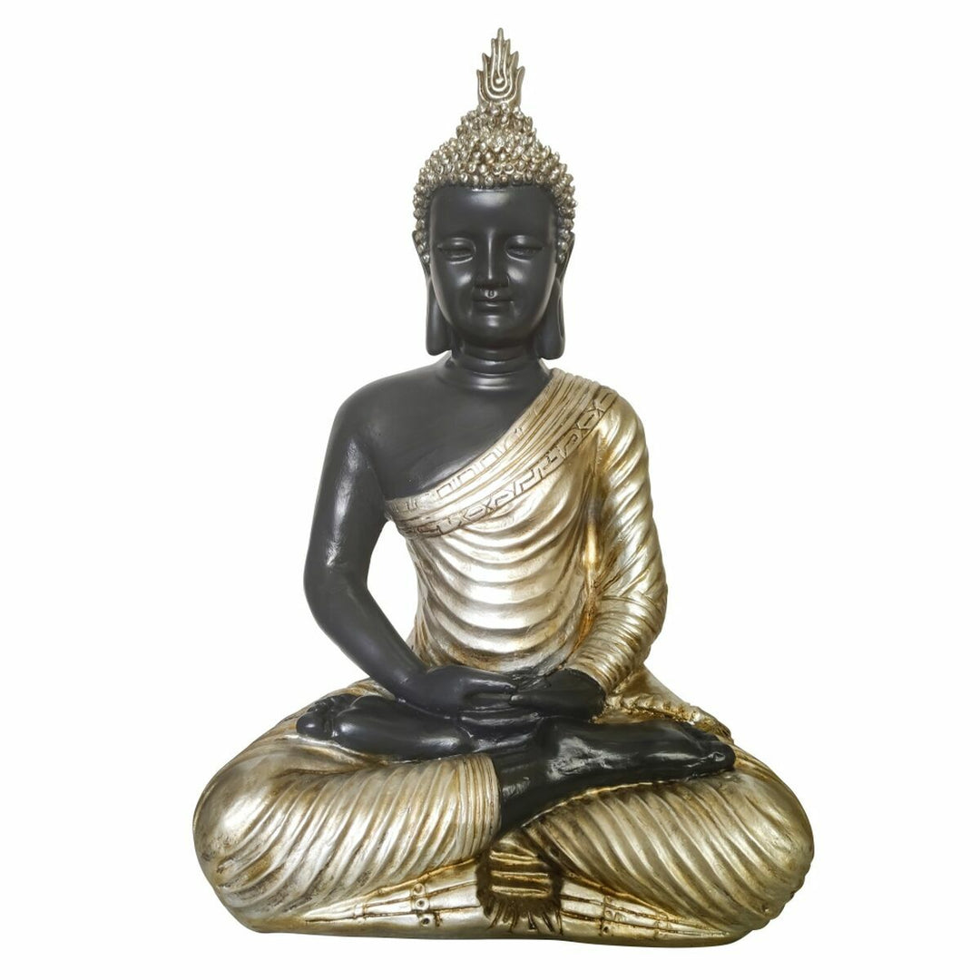 Gyllene Buddha Prydnadsfigur - 49 cm hög, inspirerad av klassisk estetik för lugn och harmoni.