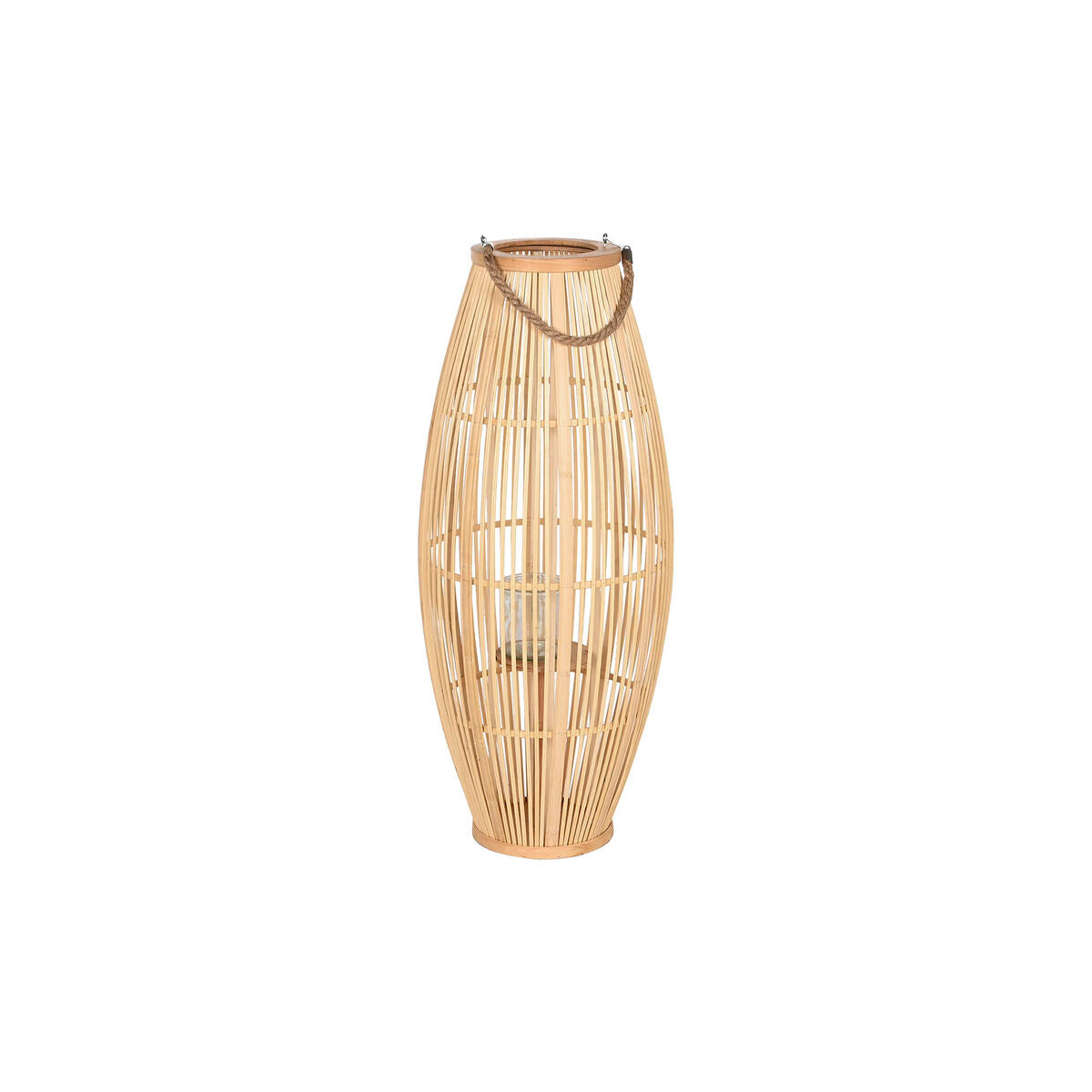 Eleganta Bambu Ljusstakar, 35 cm - Naturlig inredningsdetalj för varm atmosfär.