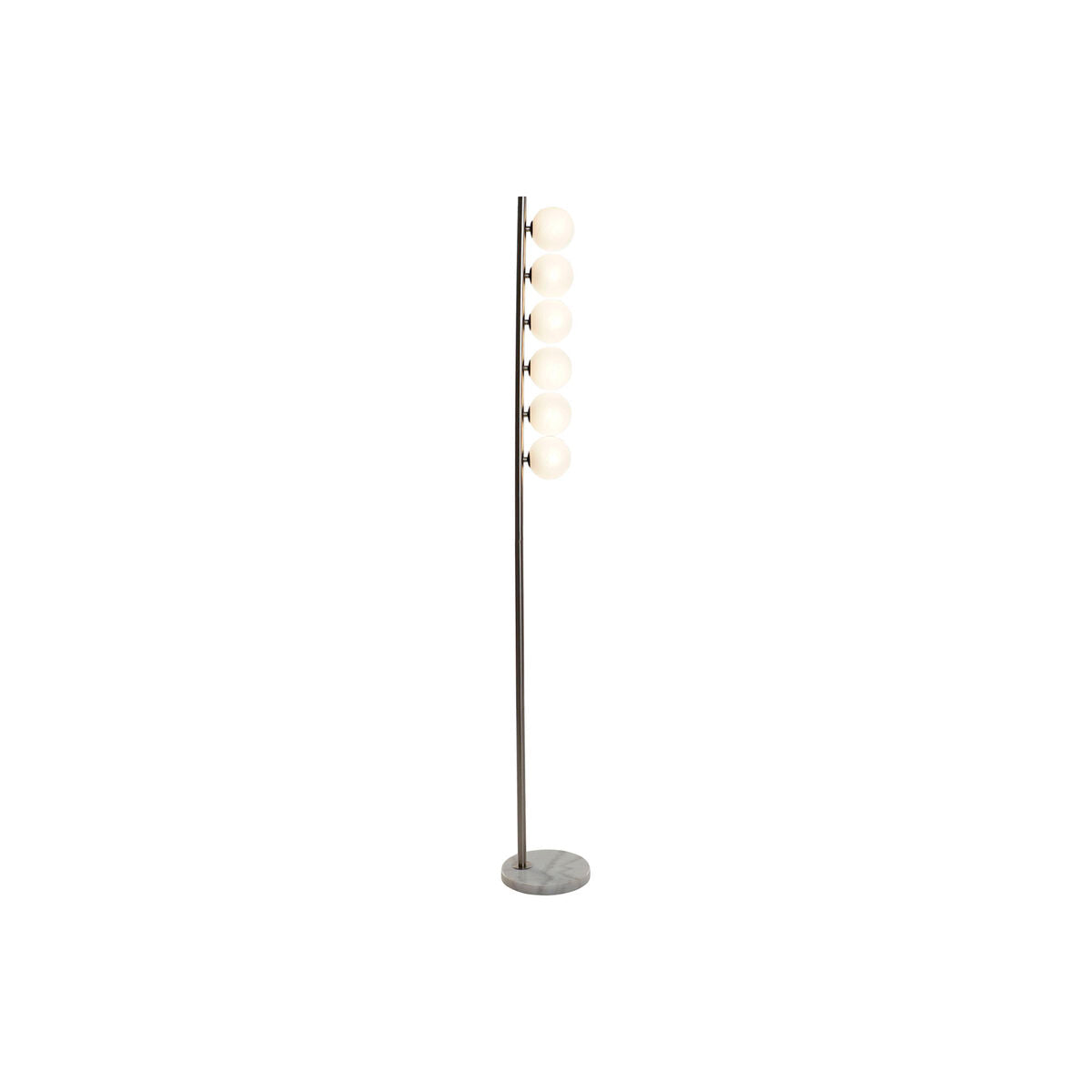 LED-golvlampa: Modern design, 5 W, 220 V, justerbar höjd, metall och glas.