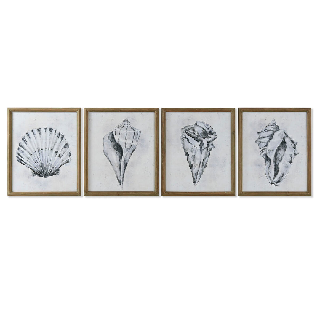 Tavla Grå Naturell - 4-pack, 50x60 cm, modern touch för hemmet.