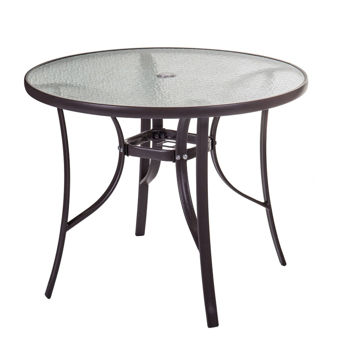 Elegant glasbord Neila, 90 x 90 cm, höjd 72 cm - stilfullt och modern inredningselement.