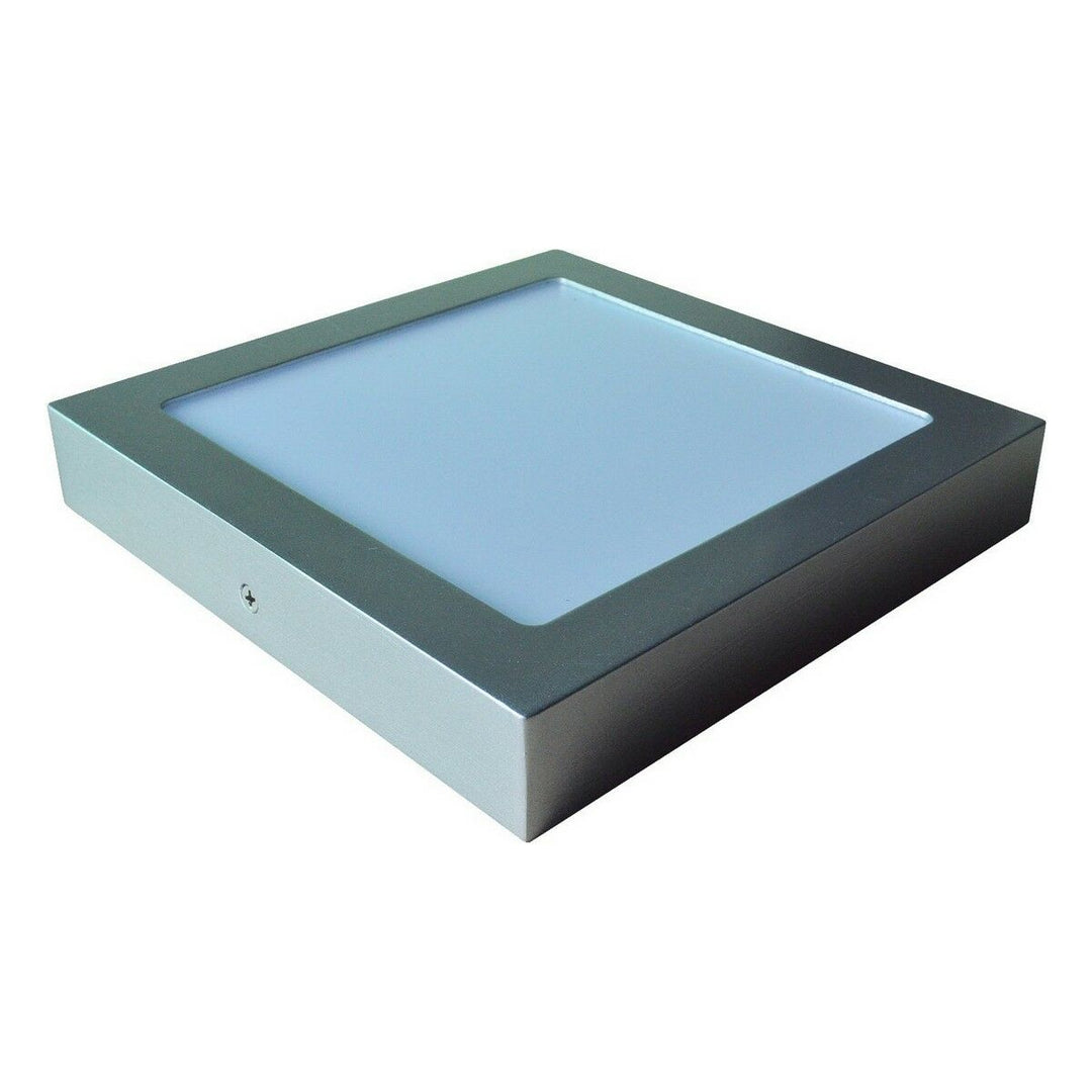 LED taklampa 20W i aluminium och plast - modernt design med kromad finish, 1500 lm, 4000K, 220-240V,