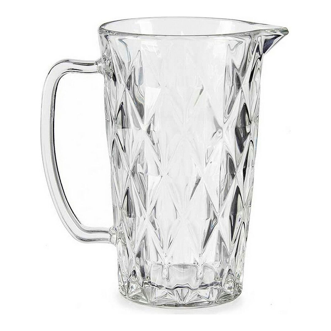 1L Transparent Glas Kanna - Elegant design & hög kapacitet, perfekt för servering av drycker