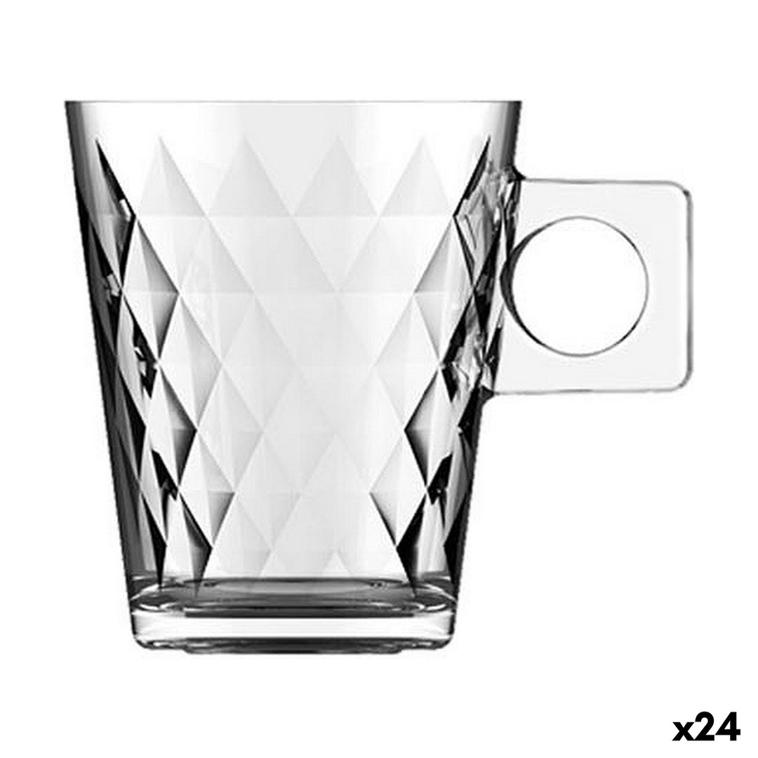 Porslinskoppar Inde Lima Diamante - Set om 3, elegant design för kaffestunder med stil.