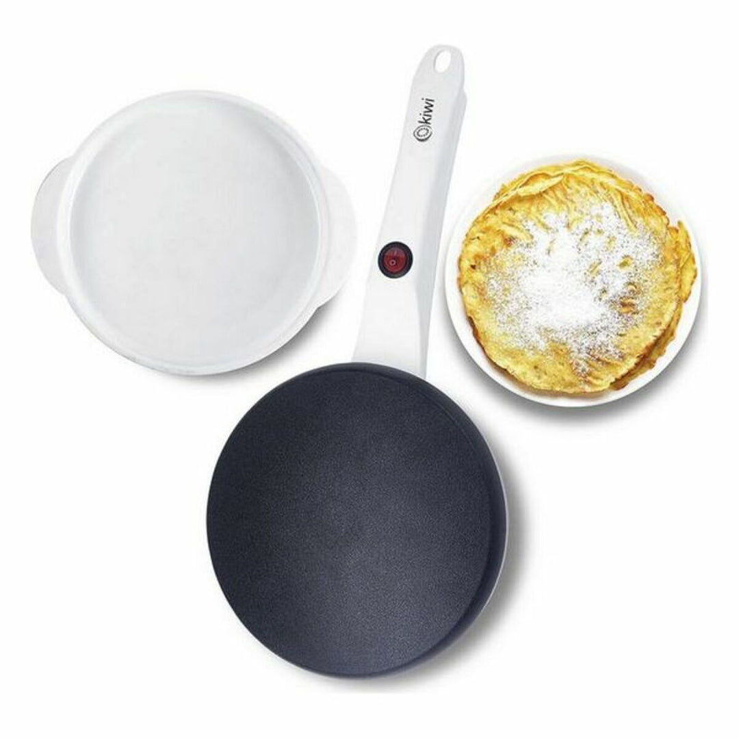 Kiwi 600W Pannkakspanna med Non-Stick beläggning - Vit