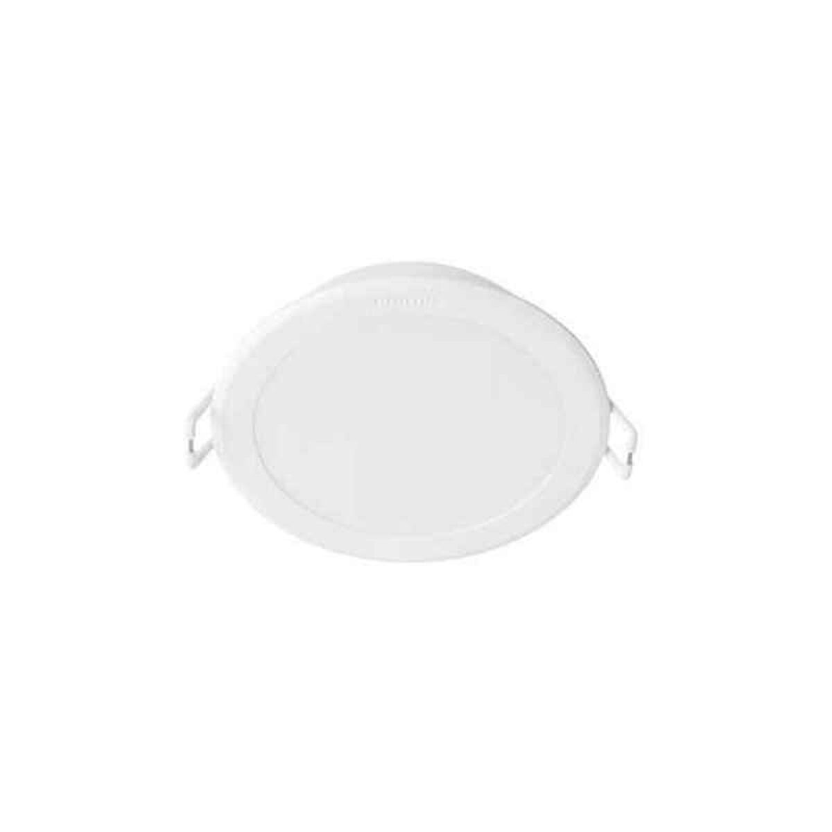 LED Downlight Ø 9,5 cm i vit plast, 5,5 W - Philips. Energisnål taklampa med kallt ljus.