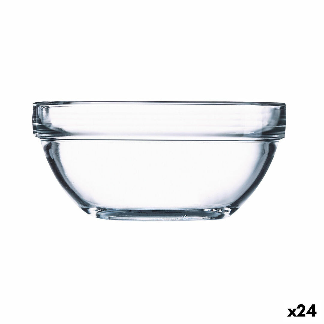 Luminarc Glasstapel 24-pack, Transparent Ø 14 cm - Köksredskap av högkvalitativt glas, praktiska och