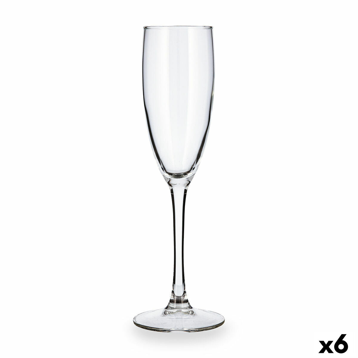 Eleganta och genomskinliga champagneglas, 170ml, 6-pack, perfekta för din favoritchampagne!