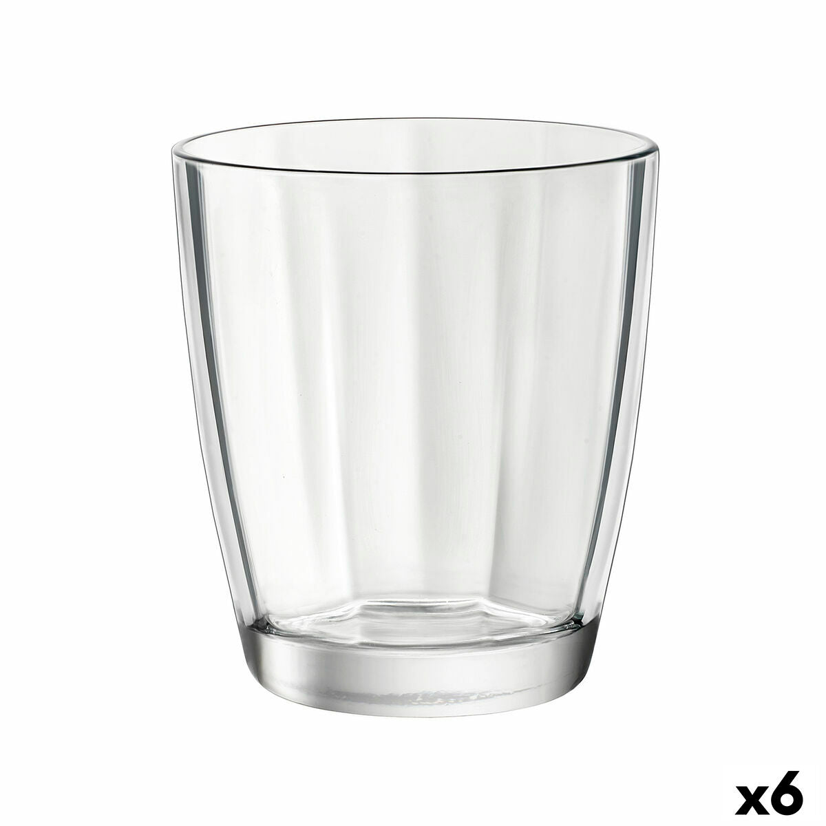 Transparenta dricksglas med modern design, 305 ml, 6-pack - elegant och hållbar glas till middagsbor