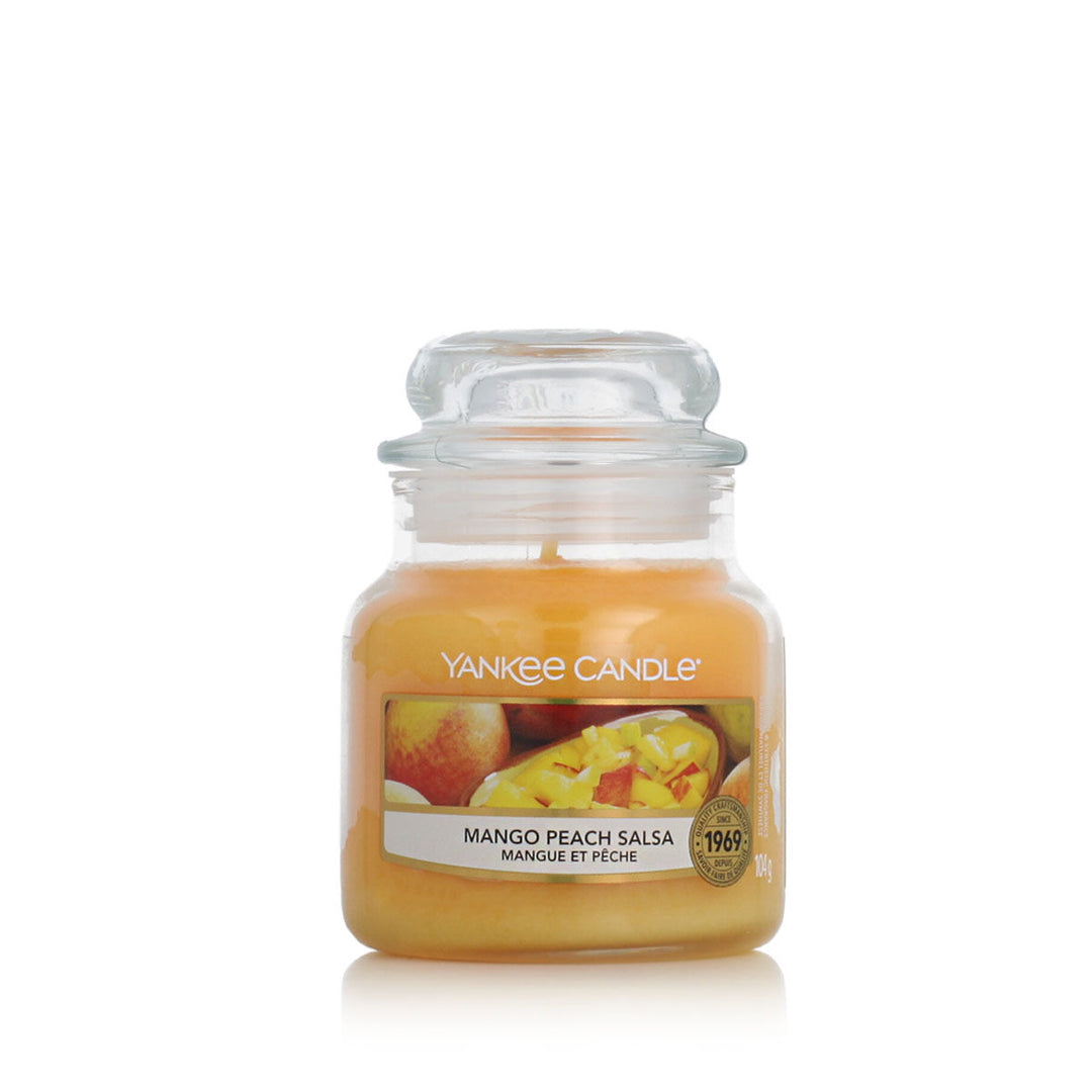 Yankee Candle Doftljus Mango Peach Salsa 104g - Persika och mango doftljus för avslappnad atmosfär.