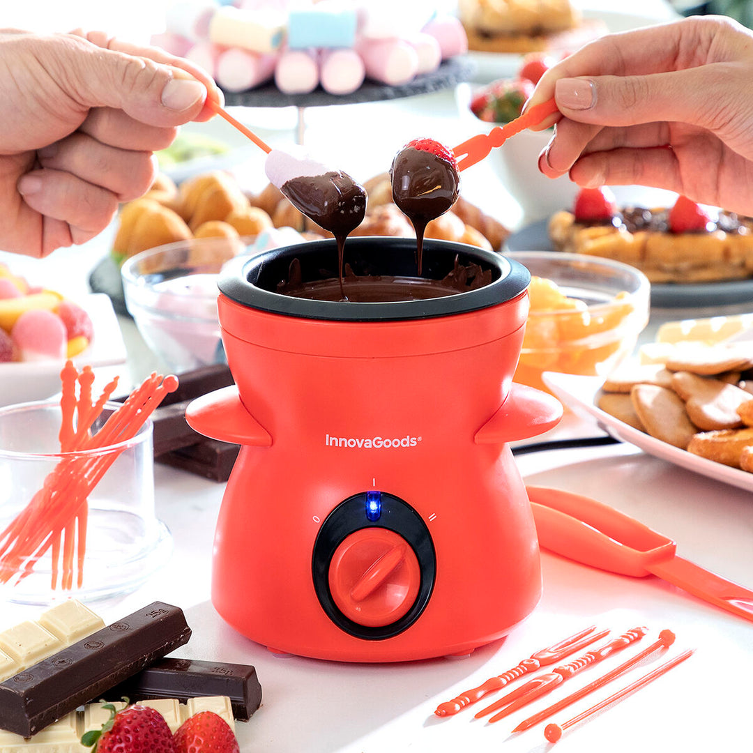 Chokladfondue set - Elektrisk fonduegryta för goda och mysiga stunder